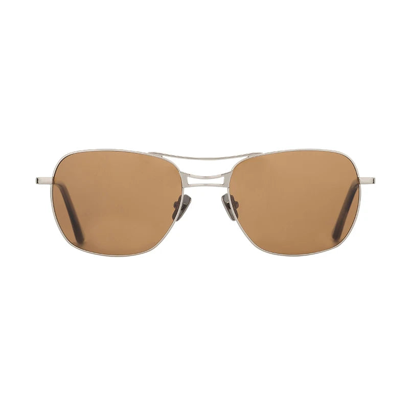 Wholesale Retro Lady Women Branded Wholesale Double Bridge Metal Sunglasses Hot Sale
