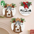 Handmade Creative Wooden Garment Shape Christmas Decoration Home Wall Hanging Door Shopping Mall Window Hotel Scene Layout MegaBDM