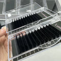 Korean 0.03 Mega Volume Lash Extensions Manufacture Individual Lash Tray Mink Velvet Matte Black Cashmere Lash Extensions