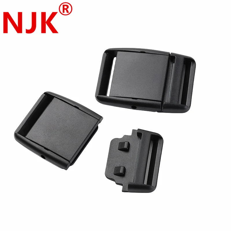 J1-009 Wholesale Plastic Schoolbag Buckle Side Quick Release Heavy Duty Black High Quality Plastic Buckles Stock for Backpack