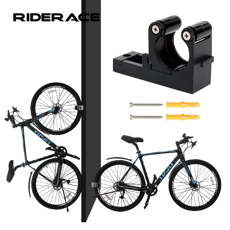 RIDERACE Bicycle Wall Holder Stand Durable Portable Road Bike Indoor Wall Mount Storage Rack Cycling Parking Buckle Accessaries