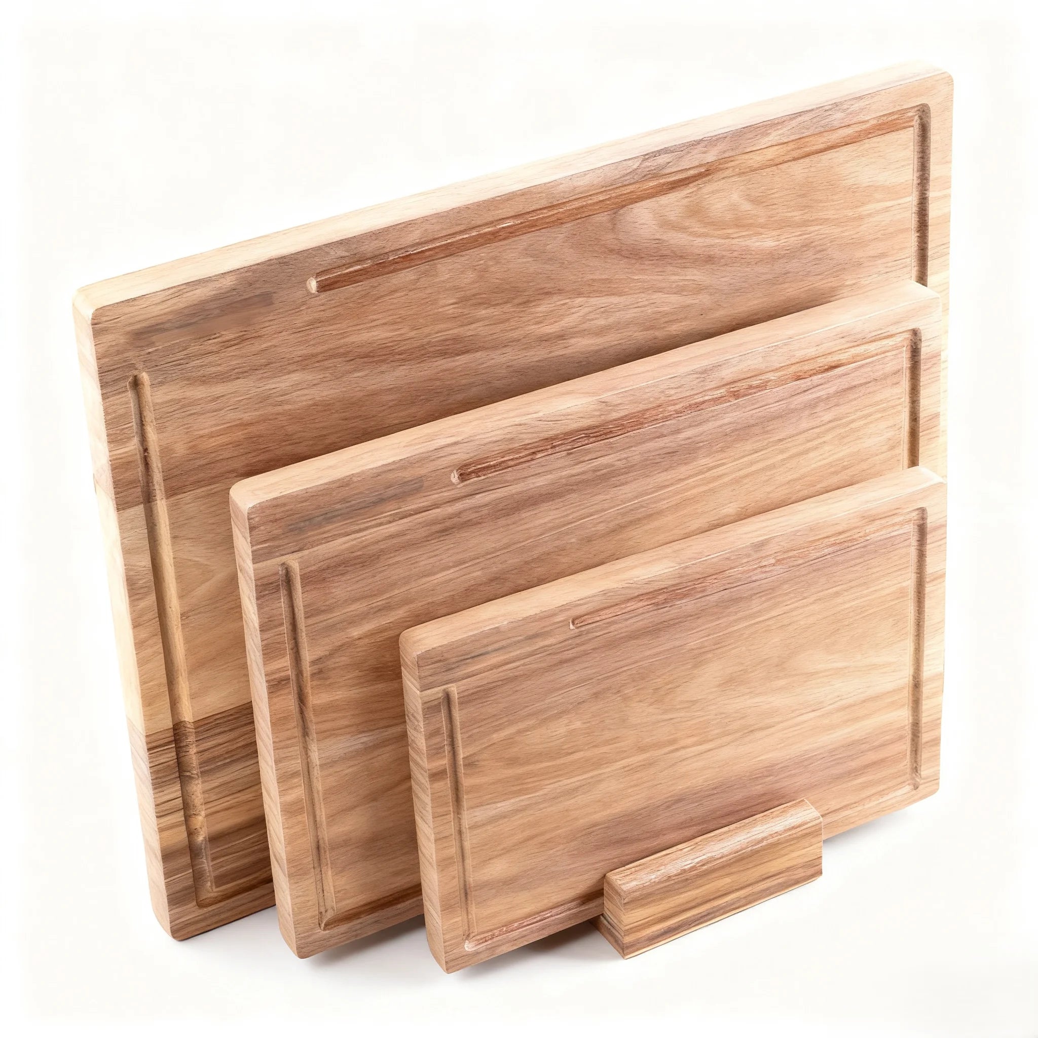 2-piece Set of  Acacia Wood Cutting Boards Wooden Planks to Cut with Standard
