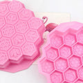 545 Factory Free Sample  Honeycomb Shape Cake Silicon Mold Silicone Candle Molds Soap Making Molds