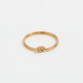 High End PVD 18K Gold Plated Dainty  Knot Stainless Steel Rings for Women Trendy Jewelry