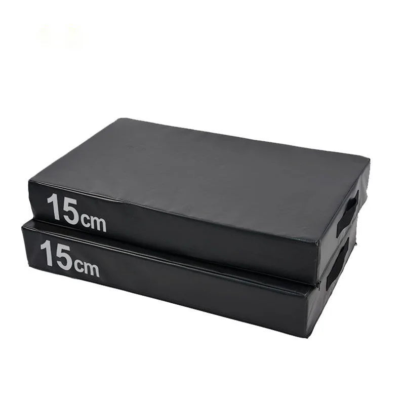 Weightlifting Movable Floor Protection PVC Sponge 15cm Thick Soft Barbell Drop Cushion Shock Mat Customized Color Logo for Home