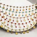 Wholesale Factory Fashion Popular Copper Chain Rhinestone butterfly Pendant Fringe Chain DIY Bracelet Necklace Antique Necklace