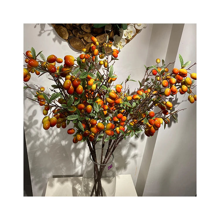 China Manufacturer Direct Foam Jujube Spray Paint Wholesale Artificial Fruit