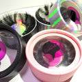 Vegan Mink Lashes with Round Eyelash Packaging Box case 15mm 18mm 20mm 25mm False Mink Eyelashes