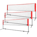 Badminton Net/Portable Net for Junior Tennis Kids Volleyball & Soccer and Backyard Games - Easy Setup Nylon Sports Net