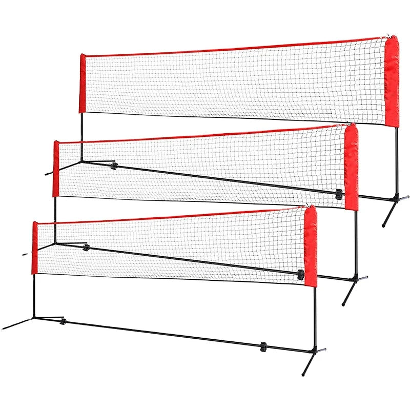 Badminton Net/Portable Net for Junior Tennis Kids Volleyball & Soccer and Backyard Games - Easy Setup Nylon Sports Net