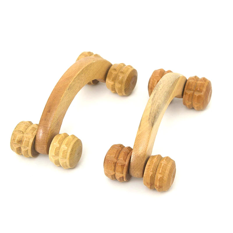 Novelty Handheld Roller Hand Held Wooden Bath Body MassagerHandy Head Massagerwooden Massage Neck