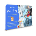 FEAMONT Heavy-Duty 32mm Aluminum Frame Knitted Warp Stretch Tension Fabric Display Stand Banner 230x222CM Customized Color Front