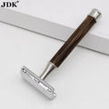 US Hot Safety Razor Ready to Ship Fast Bamboo Handle Zinc Alloy Head Shaving Blades Razor with Private Label