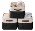 Collapsible Sturdy Fabric Storage Basket CubeHandles for Organizing Shelf Nursery Toy ClosetFoldable Storage Bin