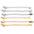 New Stainless Steel Lobster Clasps Extension Tail Chain for  DIY Jewelry Making Findings Bracelet Necklaces