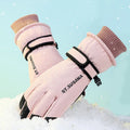 Cheap Wholesale Plush Lining Fashion Sport Thicken Warm Women Snowboard Waterproof Winter Ski Gloves