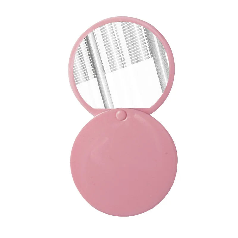 Focstar Custom Logo Mini Portable Travel Makeup Mirror Compact Pocket Cosmetic Folding Hand Mirror with Personalization (BT9039)