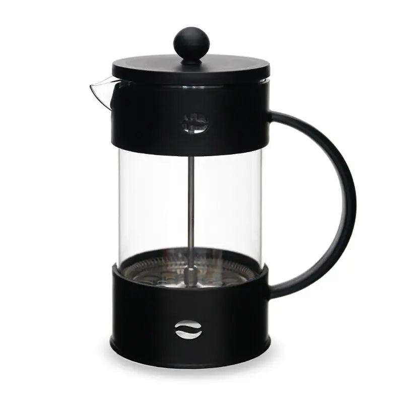Wholesale French Presss Glass Coffee Tea Press With PP Wrapped 304 Stainless Steel Filter