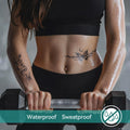 Custom Waterproof Sweatproof Vegan Temporary Tattoo Sticker Super Realistic Semi-Permanent Water Transfer Activate 2 Week Tattoo