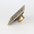 Modern Design Antique Brass Square Floor Drain for Hotel Bathroom Basin Usage
