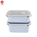 LIHONG Custom Logo Stainless Steel Lunch Box with PP Lid Leakproof Metal Bento Box Microwave Safe Lunch Box for Adults and Kids