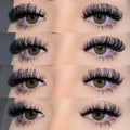 Wholesale Private Label 5d Fluffy Russian Lashes Strip 3d Faux Mink 15mm Russian Lashes d Curly Natural False Mink Eyelashes