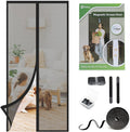 Customized Modern Design Screen Window Door Curtain Hands-Free Magnetic Glass Fiber Mosquito Curtain HJX Fiberglass Door Net