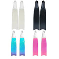Custom Personalized Pattern Transparent Glass Fiber Flipper Scuba Freediving Fins for Underwater Snorkeling Spearfishing Diving MegaBDM