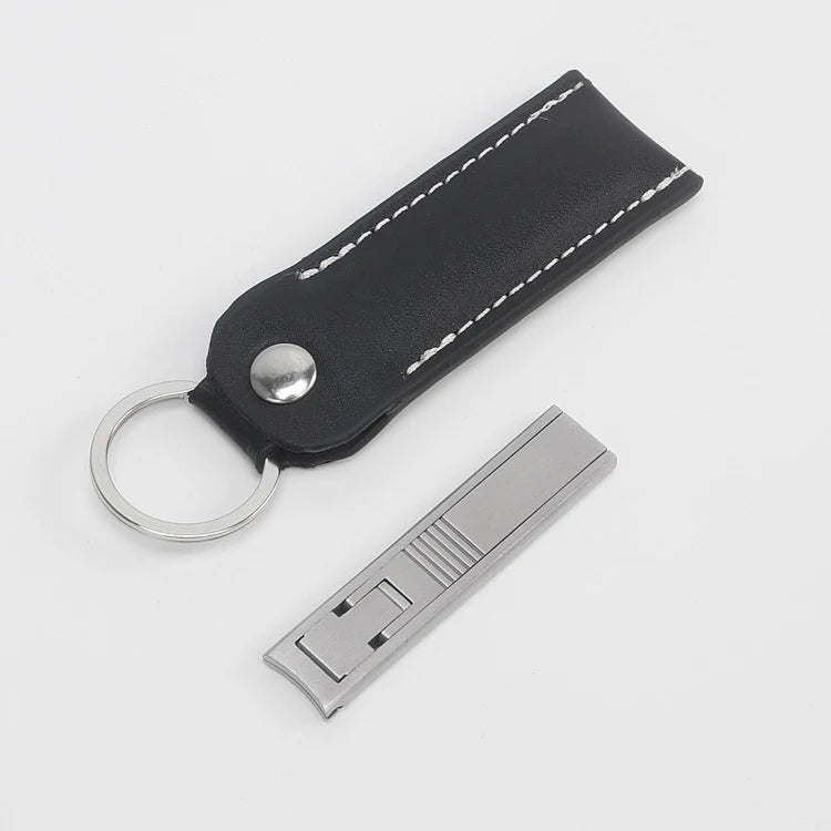 2022 New Innovative Ultra Thin Finger Nail Clipper Professional Stainless Steel Nail Cutter with Built-in File and Pouch Case