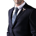 Personality Angel Wing Statement Pin Brooch Trend Fashion Crystal Rhinestones Diamond Snake Lapel Pin Brooches for Men Suits