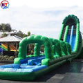 Chinese Factory Inflatable Exciting Water Green Slide Pool Game