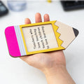 Custom Teachers Day Gifts Pencil Holder Wooden  with Post It Notes