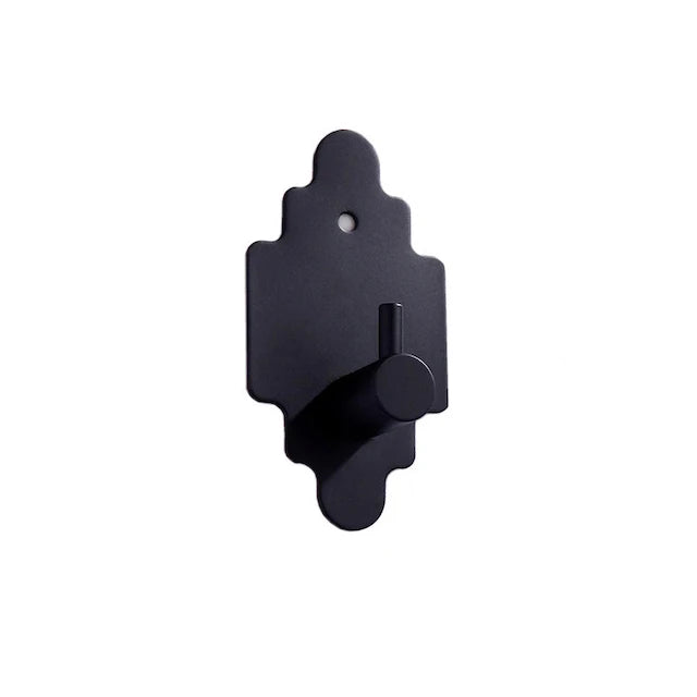 Towel Hook Premium Quality Black Wall Mount Door Hook for Towel Coat Stainless Steel Bathroom Adhesive Hook
