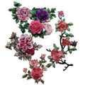 1pcs Promotional Gift Diy Costume 3D Flower Motif Applique Embroidery Clothes Dress Mesh Upholstery Floral Patches Embroidered
