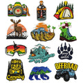 Landscape Outdoor Camping Felt Handmade Embroidery Iron on Tent Off-road Patches