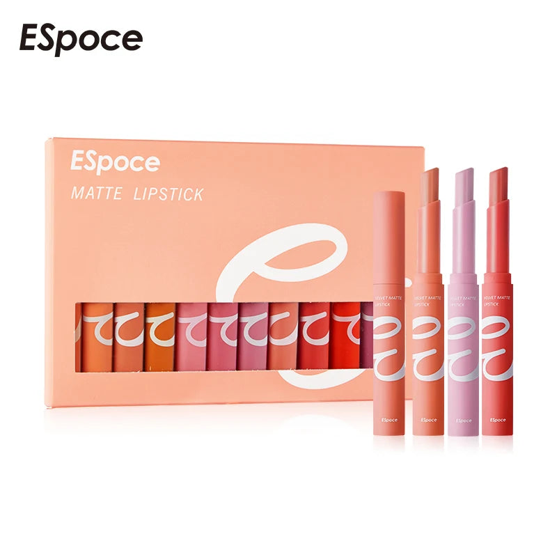 Pudaier Makeup Satin Full Pigment Lip Color With a Soft and Emollient Formula Lipstick Set