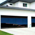 Modern Intelligent Electric Garage Gate Steel Structure Aluminum Alloy Glass Doors with Finished Surface for Villa Driveway