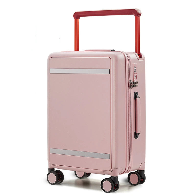 Chinese Factory Price Baggage Trolley Bag Hard Shell Aluminum Alloy Travel Luggage Wholesale Suitcase