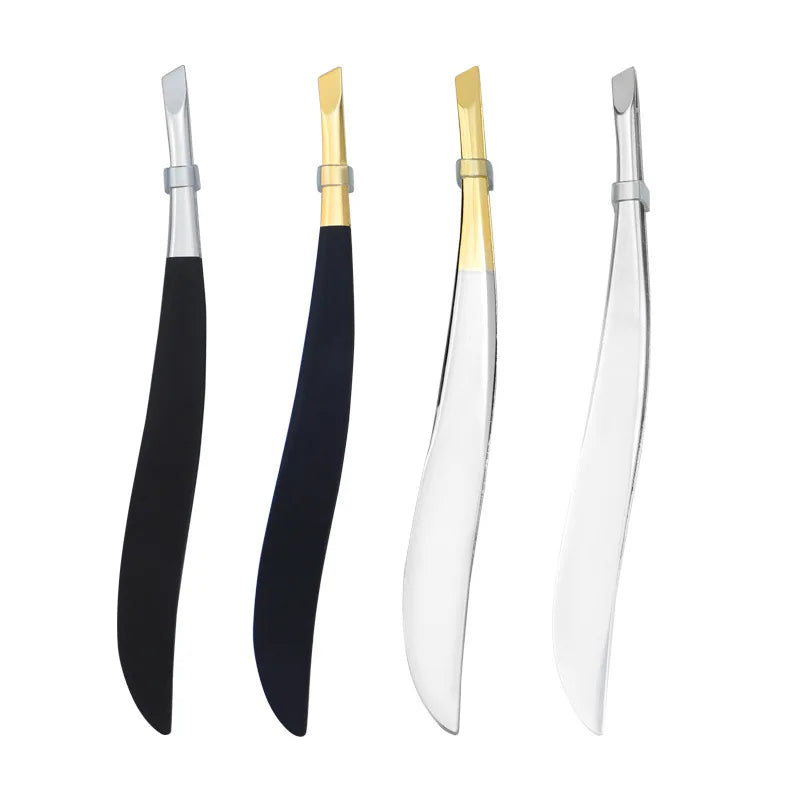 High-Quality Eyebrow Tweezer Hair Beauty Fine Hairs Puller Stainless Steel Slanted Brow Clips Removal Makeup Tools