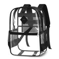 Youth Fashion Clear PVC Backpack Transparent Student Backpack for School Travel Stadium Events