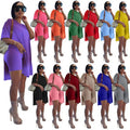 Custom logo Plus Size 2 Piece Loungewear Summer Women's Split Sets Clothing Ladies Biker Shorts Sports Sets Summer Outfits 2022
