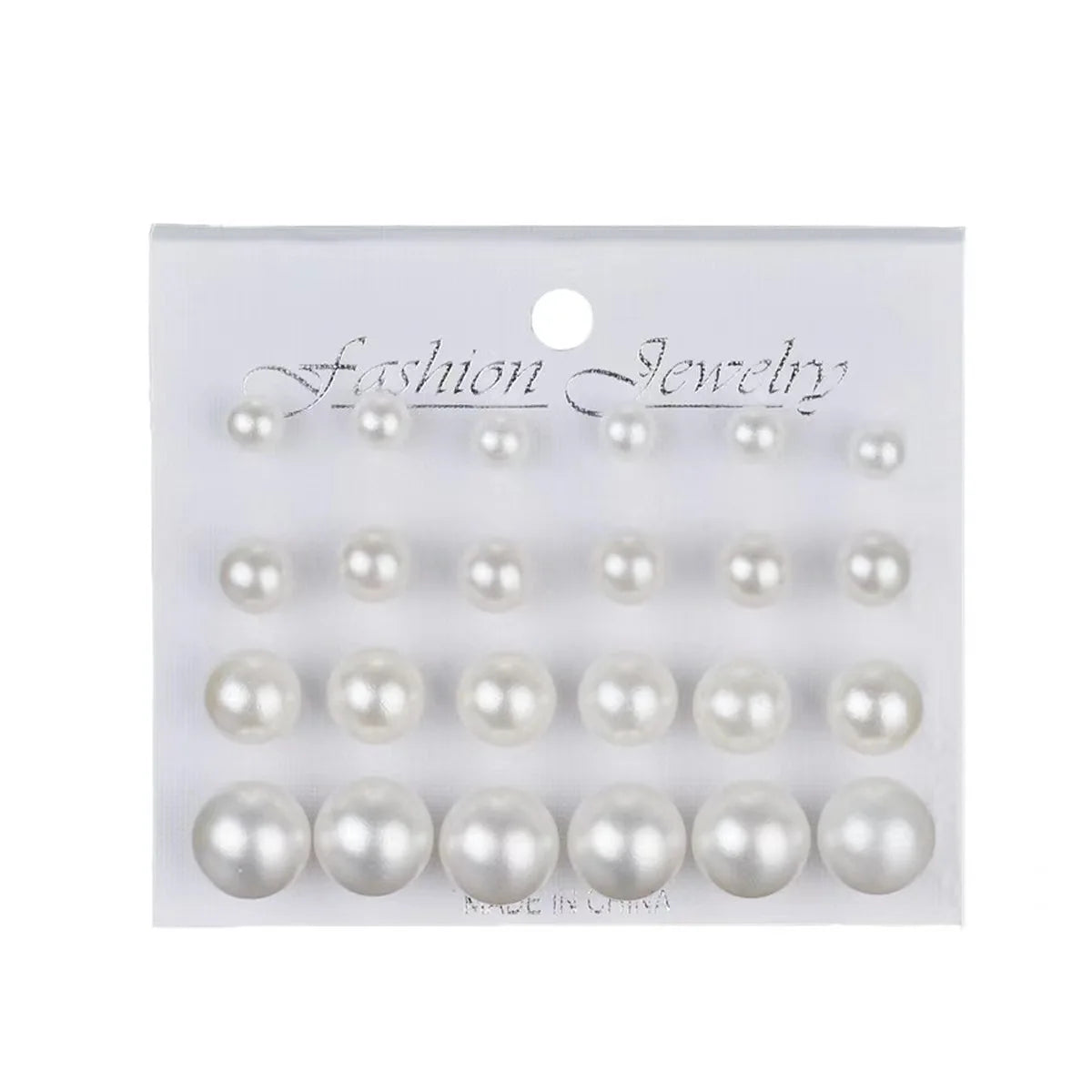 Wholesale Pearl Earrings 12 Pairs One Card Korean Style Women  Earrings