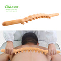 Handheld Wooden Back Massage Roller Wooden Beads Back Massager Mat Wooden Massage Guasha Tool