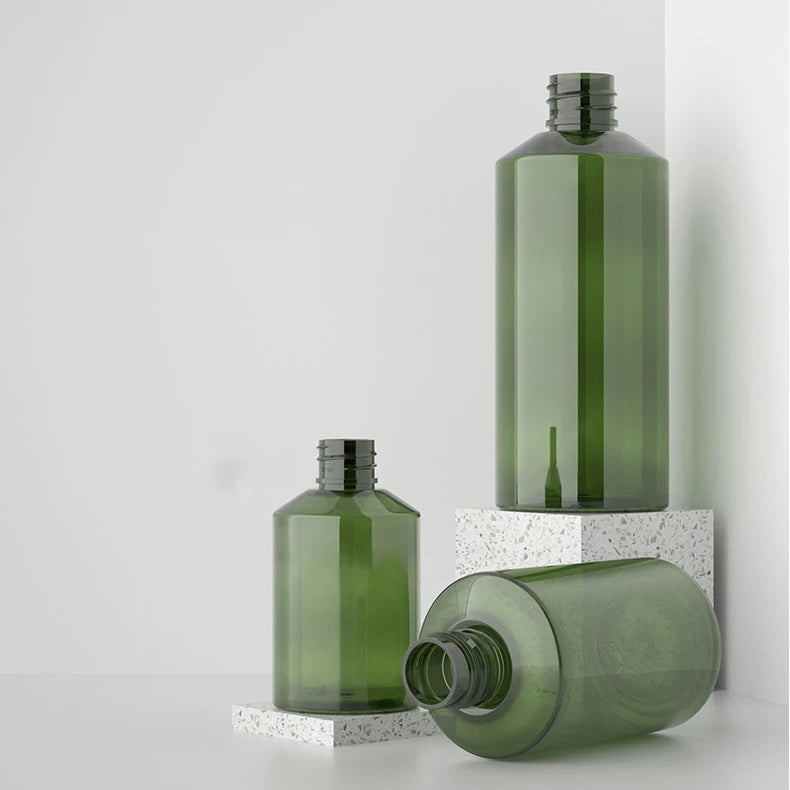 Green Color 50ml 100ml 150ml 200ml Pet Spray Plastic Bottles with Cap