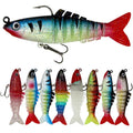 SNEDA Multi Jointed Jig Head Lure 9cm 16g Soft Luminous Bait Wholesale PVC Plastic Leadhead Fishing Lures Realistic Swimming