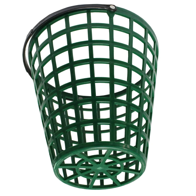 High Capacity Plastic Driving Range Golf Ball Baskets Hold 25/50/75/100 Balls Green Durable Konday DR-BP04 108g-304g