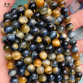 Wholesale Round Smooth Natural Dream Tiger Eye Stone Loose Beads for Jewelry Making DIY 6mm 8mm 10mm 12mm