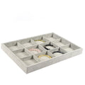 Ring Rectangle Bracelet Display Plate Ice Velvet Necklace Tray Flannel Jewelry Tray