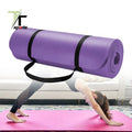TTSPORTS Eco Friendly Anti Slip Custom NBR Yoga Pilates Fitness Exercise Travel Mat Straps Customizable Size Color 8mm Thick
