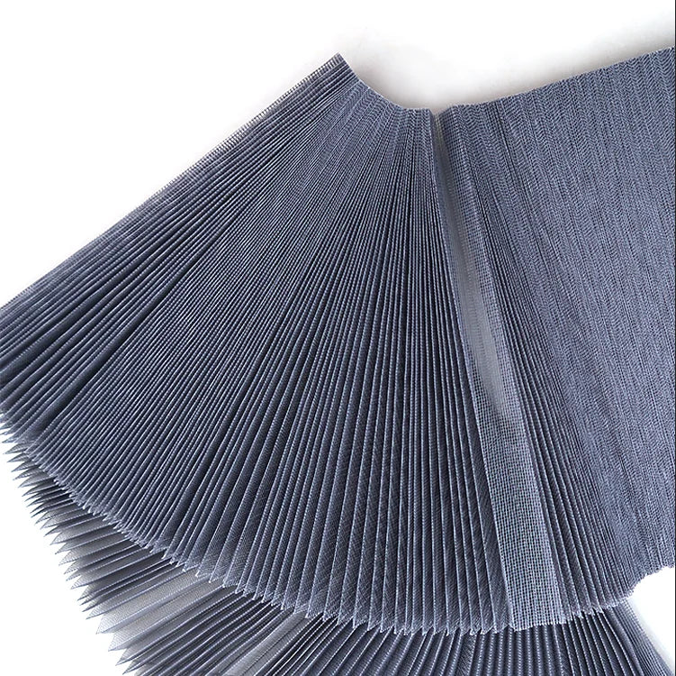 Modern 16mm Pleated Insect Net Polyester Fiberglass Plisse Mesh Folding Mosquito Screens Invisible Protection 5-Year Warranty